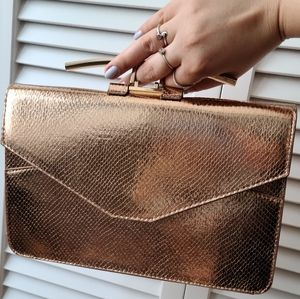Golden Clutch Bag